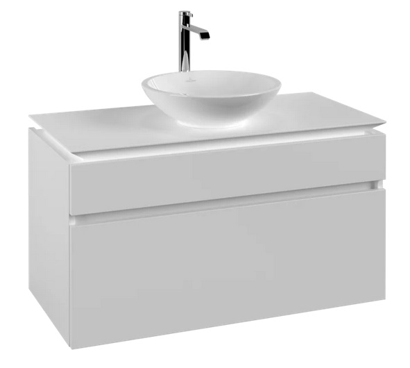 Тумба под раковину Villeroy & Boch Legato 100х55 см ДСП белый матовый B57200MS