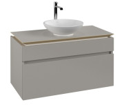 Тумба під раковину Villeroy&Boch Legato 100х55 см ДСП м'який сірий B57200VK