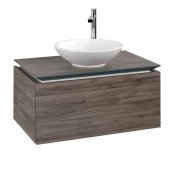 Тумба під раковину Villeroy & Boch Legato 80х50 см ДСП кам'яний дуб B56900RK