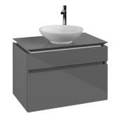 Тумба под раковину Villeroy & Boch Legato 80х50 см МДФ/ДСП глянцевый серый B57000FP