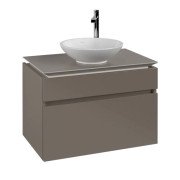 Тумба під раковину Villeroy & Boch Legato 80х50 см ДСП сірий трюфель B57000VG