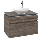Тумба під раковину Villeroy & Boch Legato 80х50 см ДСП кам'яний дуб B57000RK