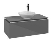 Тумба под раковину Villeroy & Boch Legato 100х50 см МДФ/ДСП глянцевый серый B57100FP