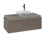 Тумба під раковину Villeroy & Boch Legato 100х50 см ДСП сірий трюфель B57100VG