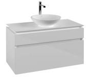 Тумба під раковину Villeroy & Boch Legato 100х55 см МДФ/ДСП білий глянсовий B57200DH