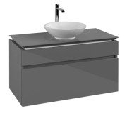 Тумба под раковину Villeroy & Boch Legato 100х55 см МДФ/ДСП глянцевый серый B57200FP
