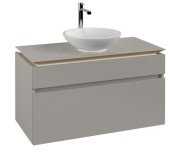 Тумба під раковину Villeroy&Boch Legato 100х55 см ДСП м'який сірий B57200VK