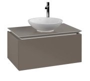 Тумба під раковину Villeroy & Boch Legato 80х50 см ДСП сірий трюфель B56900VG