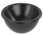 Раковина Villeroy & Boch Loop & Friends ⌀33 см без перелива TitanCeram CeramicPlus Ebony (черный матовый) 4A5101S5