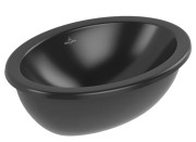 Раковина Villeroy & Boch Loop & Friends 43х28 см без перелива TitanCeram CeramicPlus Ebony (черный матовый) 4A5301S5