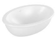 Раковина Villeroy & Boch Loop & Friends 56х38 см с переливом TitanCeram CeramicPlus каменный белый 4A5500RW