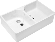 Раковина Villeroy & Boch O.novo 89,5х55 із двома чашами санітарна кераміка альпійський білий 633200R1
