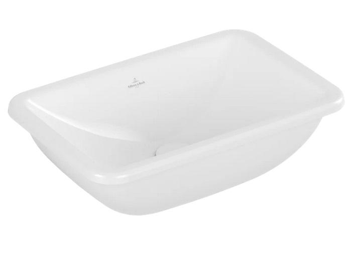 Раковина Villeroy & Boch Loop & Friends 45х28 см с переливом TitanCeram CeramicPlus альпийский белый 4A5600R1