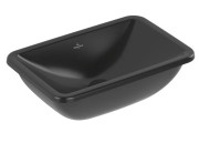 Раковина Villeroy & Boch Loop & Friends 45х28 см без перелива TitanCeram CeramicPlus Ebony (черный матовый) 4A5601S5
