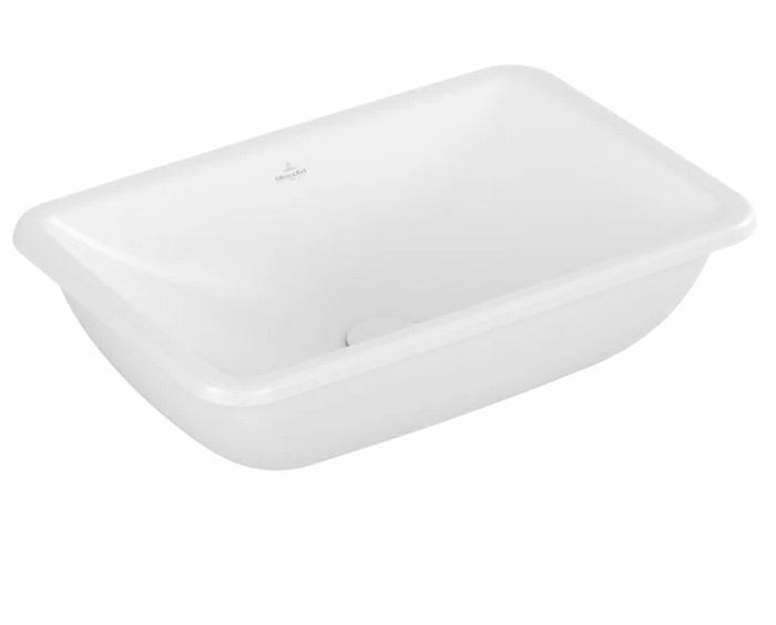 Раковина Villeroy & Boch Loop & Friends 54х34 см с переливом TitanCeram CeramicPlus каменный белый 4A5700RW