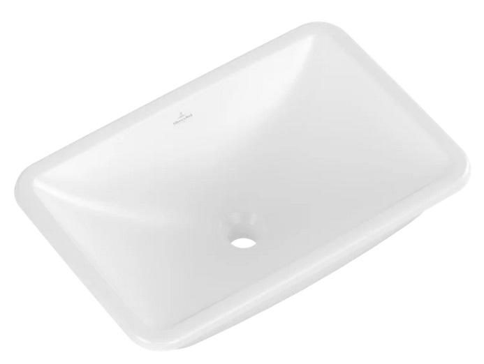 Раковина Villeroy & Boch Loop & Friends 54х34 см без перелива TitanCeram CeramicPlus каменный белый 4A5701RW