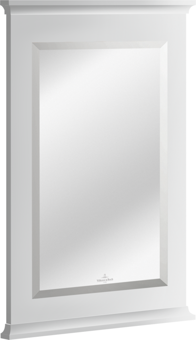 Дзеркало у ванній кімнаті Villeroy & Boch Hommage 55,7х74 см масив дерева білий матовий лак 85652000