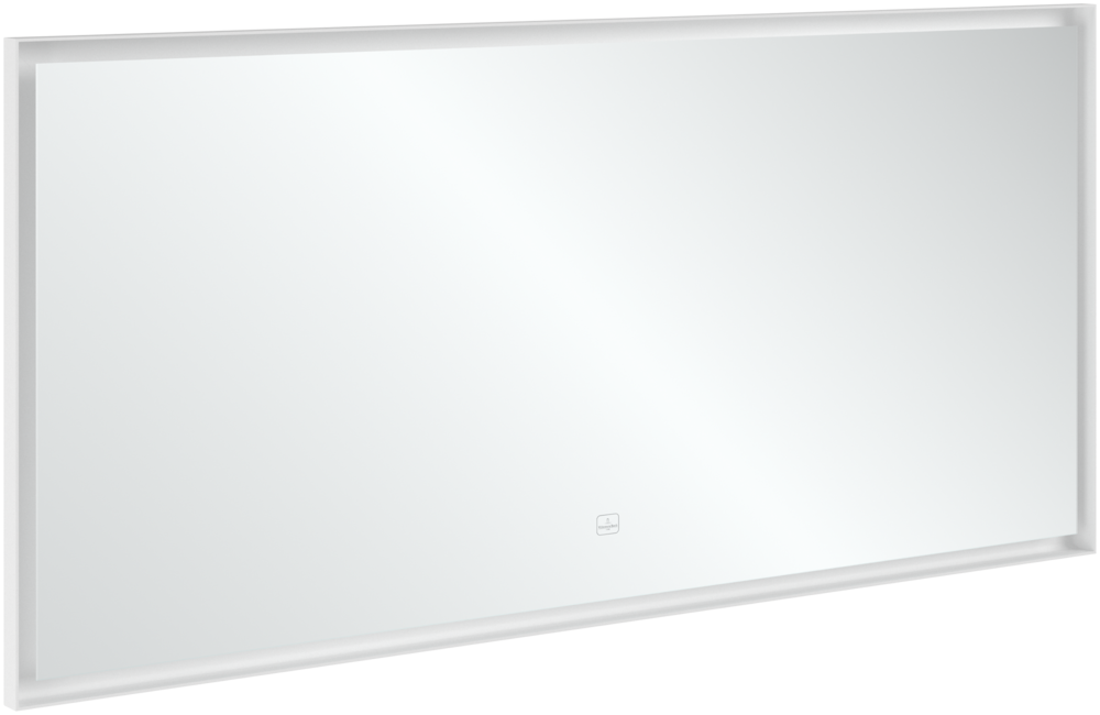 Дзеркало у ванну кімнату Villeroy & Boch Subway 3.0 160х75 см з підсвічуванням алюміній білий матовий A4631600