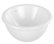 Раковина Villeroy & Boch Loop & Friends ⌀38 см с переливом TitanCeram CeramicPlus альпийский белый 4A5200R1
