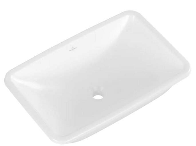 Раковина Villeroy&Boch Loop&Friends 61,5х38 см з переливом TitanCeram CeramicPlus кам'яний білий 4A5800RW