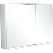 Шкафчик для ванной Villeroy & Boch My View Now 100x75 см с подсветкой алюминий/зеркало A4551000
