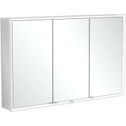 Шкафчик для ванной Villeroy & Boch My View Now 120x75 см с подсветкой алюминий/зеркало A4551200