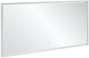 Дзеркало у ванну кімнату Villeroy & Boch Subway 3.0 160х75 см з підсвічуванням алюміній білий матовий A4631600