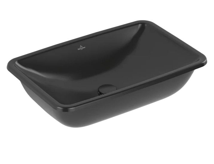 Раковина Villeroy&Boch Loop&Friends 61,5х38 см без переливу TitanCeram CeramicPlus Ebony (чорний матовий) 4A5801S5
