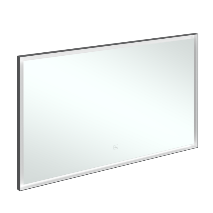 Дзеркало у ванну кімнату Villeroy & Boch Subway 3.0 130х75 см з підсвічуванням алюміній біколор A46313BC