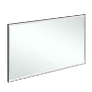 Зеркало в ванную комнату Villeroy & Boch Subway 3.0 130х75 см с подсветкой алюминий биколор A46313BC