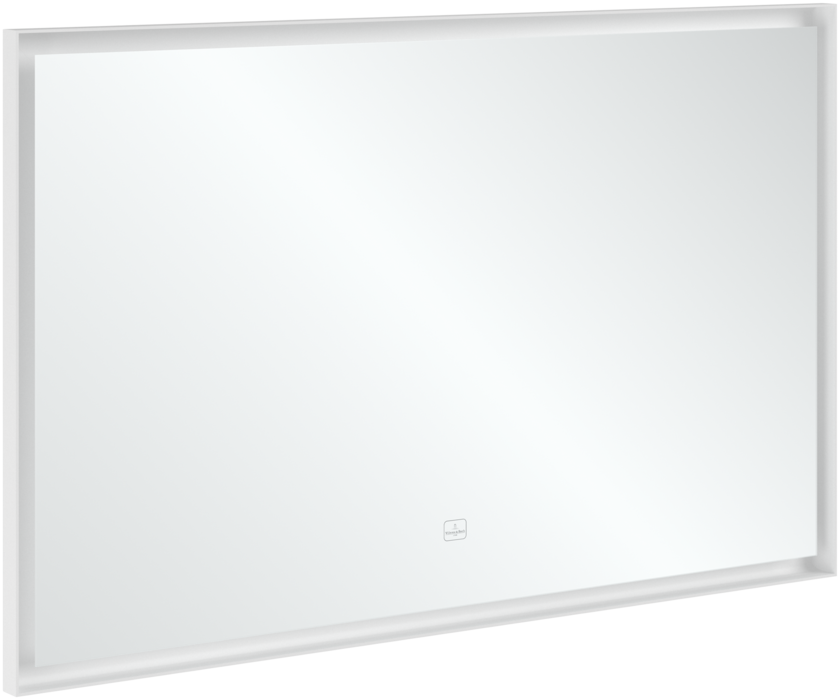 Дзеркало у ванну кімнату Villeroy & Boch Subway 3.0 120х75 см з підсвічуванням алюміній білий матовий A4631200