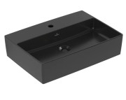 Раковина Villeroy & Boch Memento 2.0 60х42 см без переливу TitanCeram CeramicPlus Ebony (чорний матовий) 4A0761S5