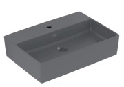Раковина Villeroy & Boch Memento 2.0 60х42 см без перелива TitanCeram CeramicPlus графит 4A0761i4