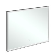 Зеркало в ванную комнату Villeroy & Boch Subway 3.0 100х75 см с подсветкой алюминий биколор A46310BC