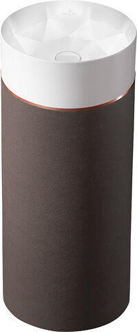 Раковина на пьедестале Villeroy & Boch Octagon 40х40 см TitanCeram мocha finish 417000PT