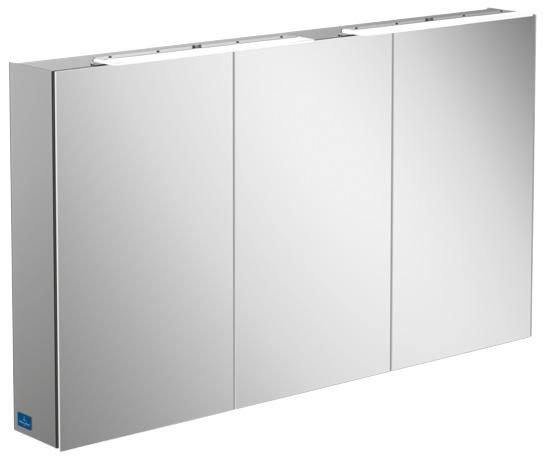 Шафка для ванної Villeroy & Boch My View Now 130,7x74,6 см з підсвічуванням алюміній/дзеркало A4411300