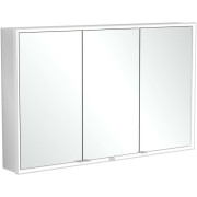 Шкафчик для ванной Villeroy & Boch My View Now 120x75 см с подсветкой алюминий/зеркало  A4561200