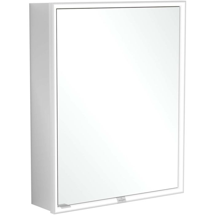 Шкафчик для ванной Villeroy & Boch My View Now 60x75 см с подсветкой алюминий/зеркало A4556R00