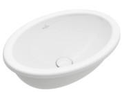 Раковина Villeroy & Boch Loop & Friends 57х41 см с переливом TitanCeram CeramicPlus альпийский белый 4A6200R1