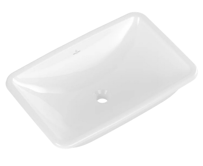 Раковина Villeroy & Boch Loop & Friends 67,5х45 см с переливом TitanCeram альпийский белый 4A660001