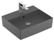 Раковина Villeroy & Boch Memento 2.0 50х42 см з переливом TitanCeram CeramicPlus графіт 4A0750i4