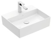 Раковина Villeroy & Boch Memento 2.0 50х42 см без переливу TitanCeram білий альпійський 4A075101