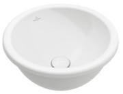 Раковина Villeroy & Boch Loop & Friends ⌀39 см с переливом TitanCeram CeramicPlus альпийский белый 4A5900R1