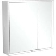 Шафка для ванної Villeroy & Boch My View Now 80x75 см з підсвічуванням алюміній/дзеркало A4588000