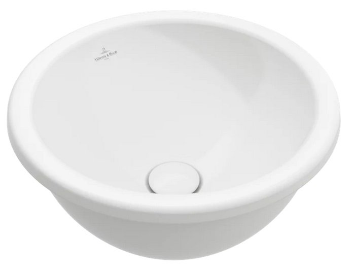 Раковина Villeroy & Boch Loop & Friends ⌀39 см без перелива TitanCeram CeramicPlus альпийский белый 4A5901R1