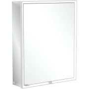 Шкафчик для ванной Villeroy & Boch My View Now 60x75 см с подсветкой алюминий/зеркало A4576R00