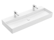 Раковина Villeroy & Boch Memento 2.0 120х47 см без перелива TitanCeram CeramicPlus каменный белый 4A22C1RW