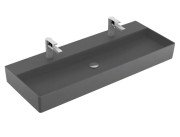Раковина Villeroy & Boch Memento 2.0 120х47 см без переливу TitanCeram CeramicPlus графіт 4A22C1I4
