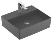 Раковина Villeroy & Boch Memento 2.0 50х42 см без перелива TitanCeram CeramicPlus графит 4A0751i4