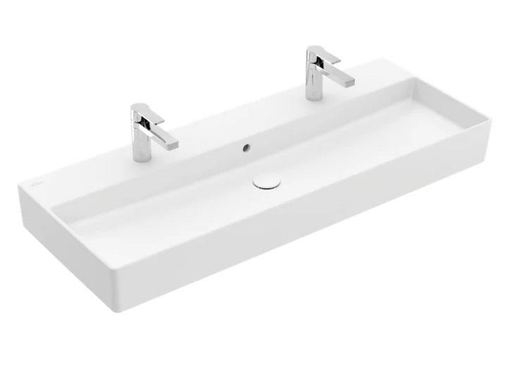 Раковина Villeroy & Boch Memento 2.0 120х47 см з переливом TitanCeram CeramicPlus кам'яний білий 4A22C4RW